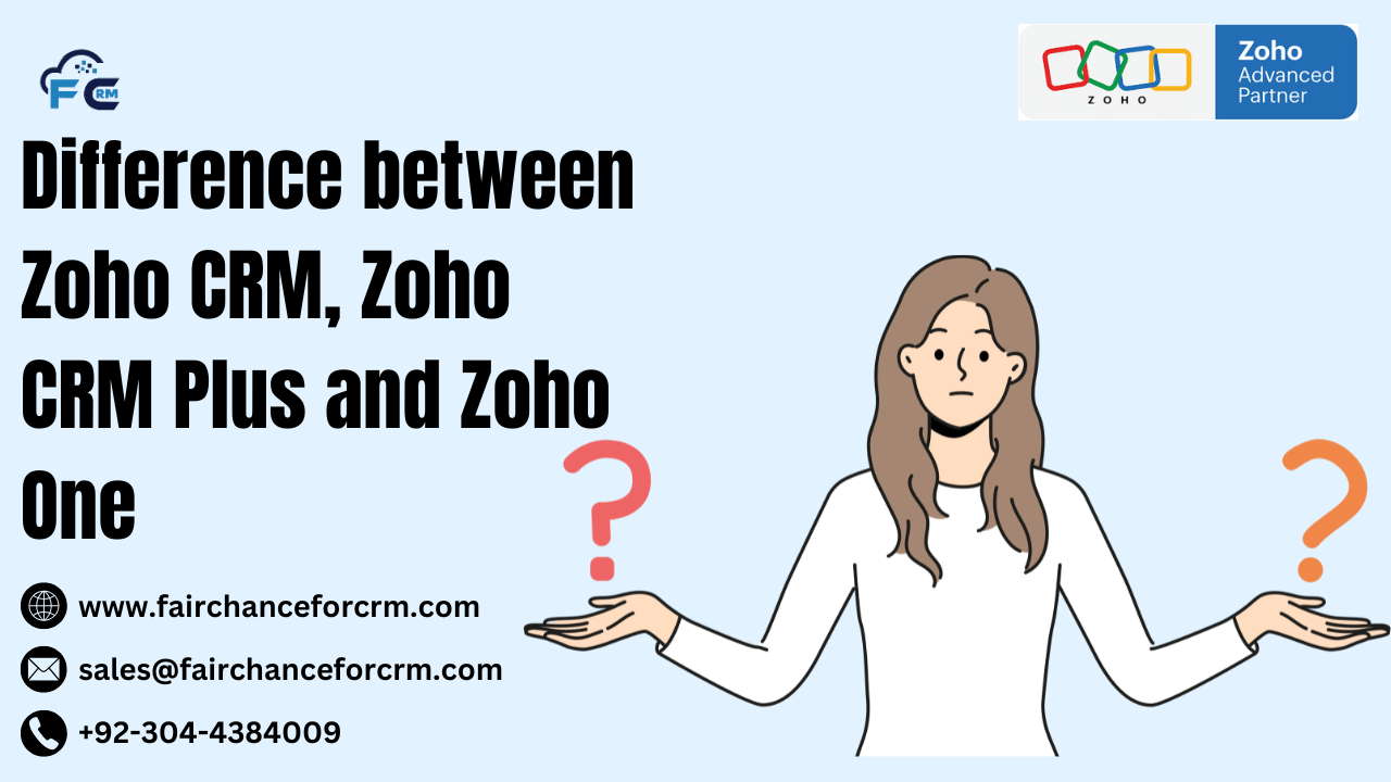 You are currently viewing Difference between Zoho CRM, Zoho CRM Plus and Zoho One