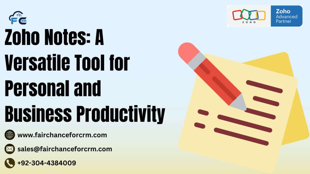 Zoho Notes: A Versatile Tool for Personal and Business Productivity