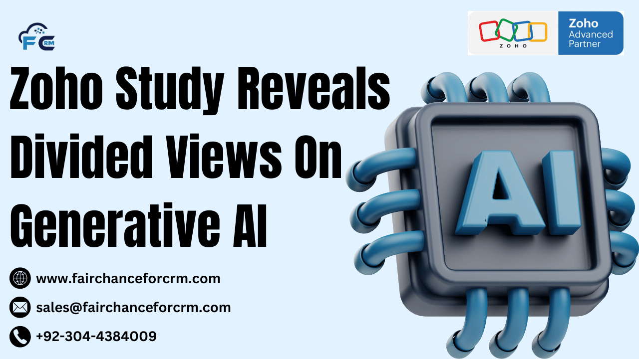 Read more about the article Zoho Study Reveals Divided Views On Generative AI